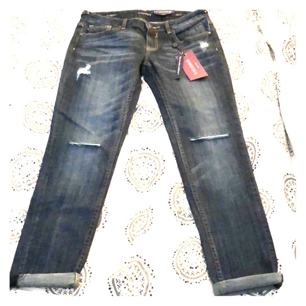 Vigoss Thompson Tomboy Cropped Jeans